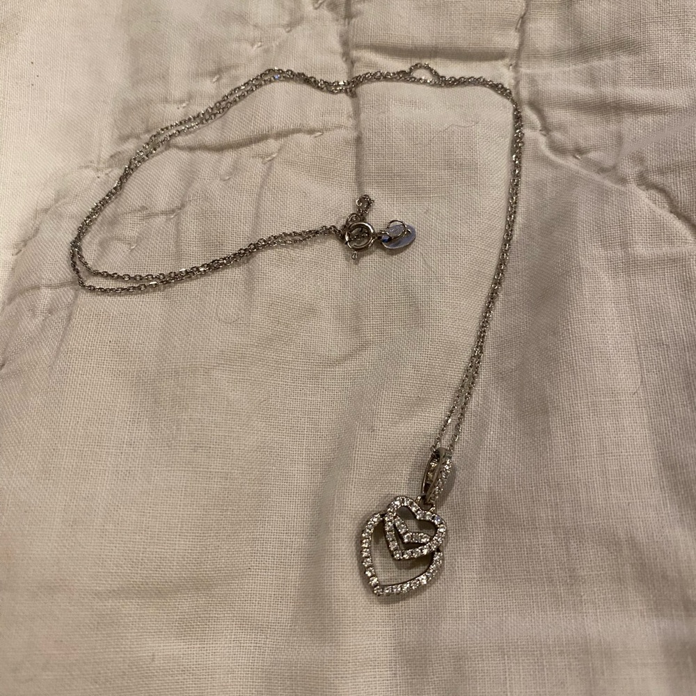 double heart shaped necklace